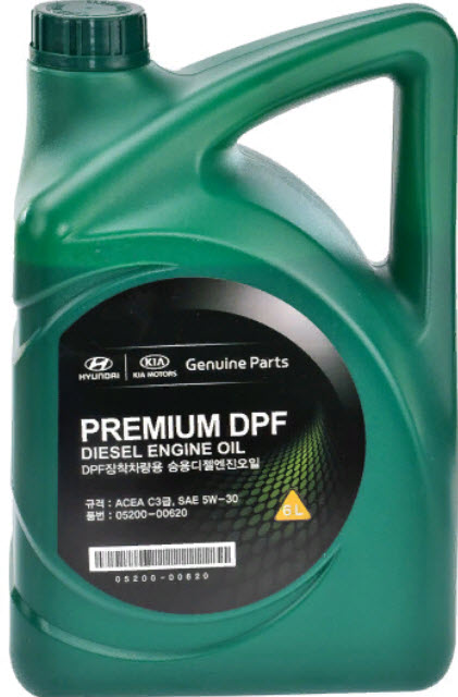 Масло моторное Mobis Premium DPF Diesel 5W-30, 6л (ACEA C3)