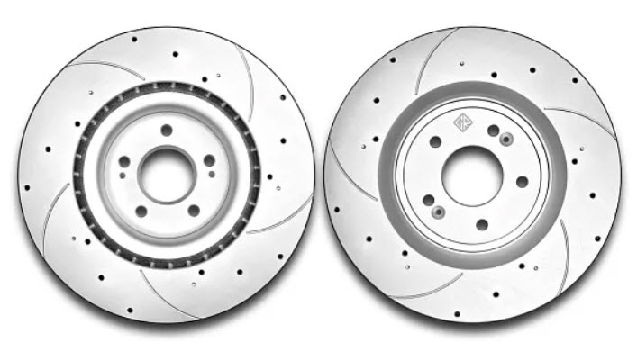 Тормозные диски передние Genesis G70 Gerat Platinum (51712J5500/5550)